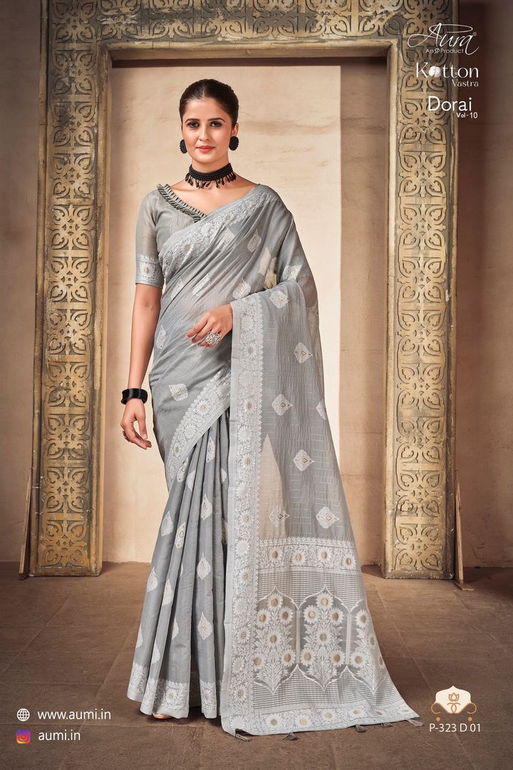 Aura Dorai 10 Festive Wear Wholesale Designer Saree Catalog